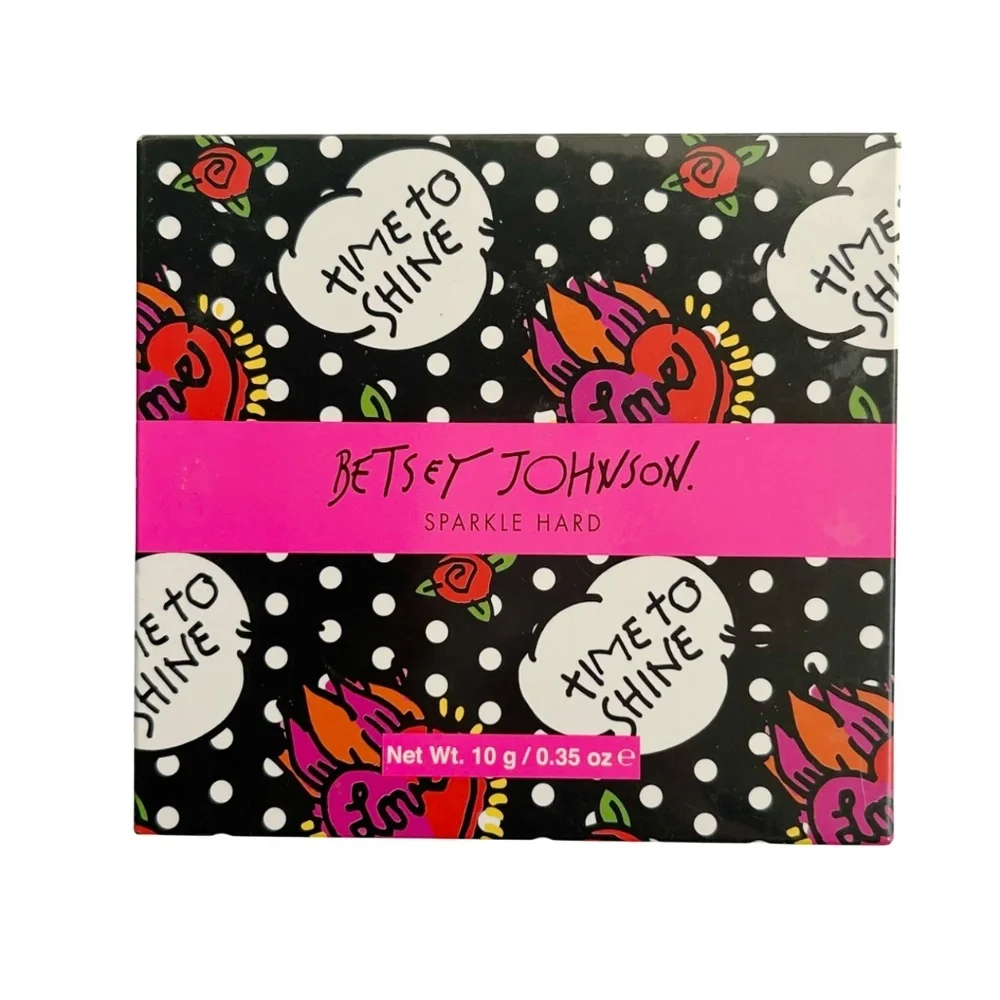 Betsey Johnson Time to Shine Highlighter Powder with Brush NIB